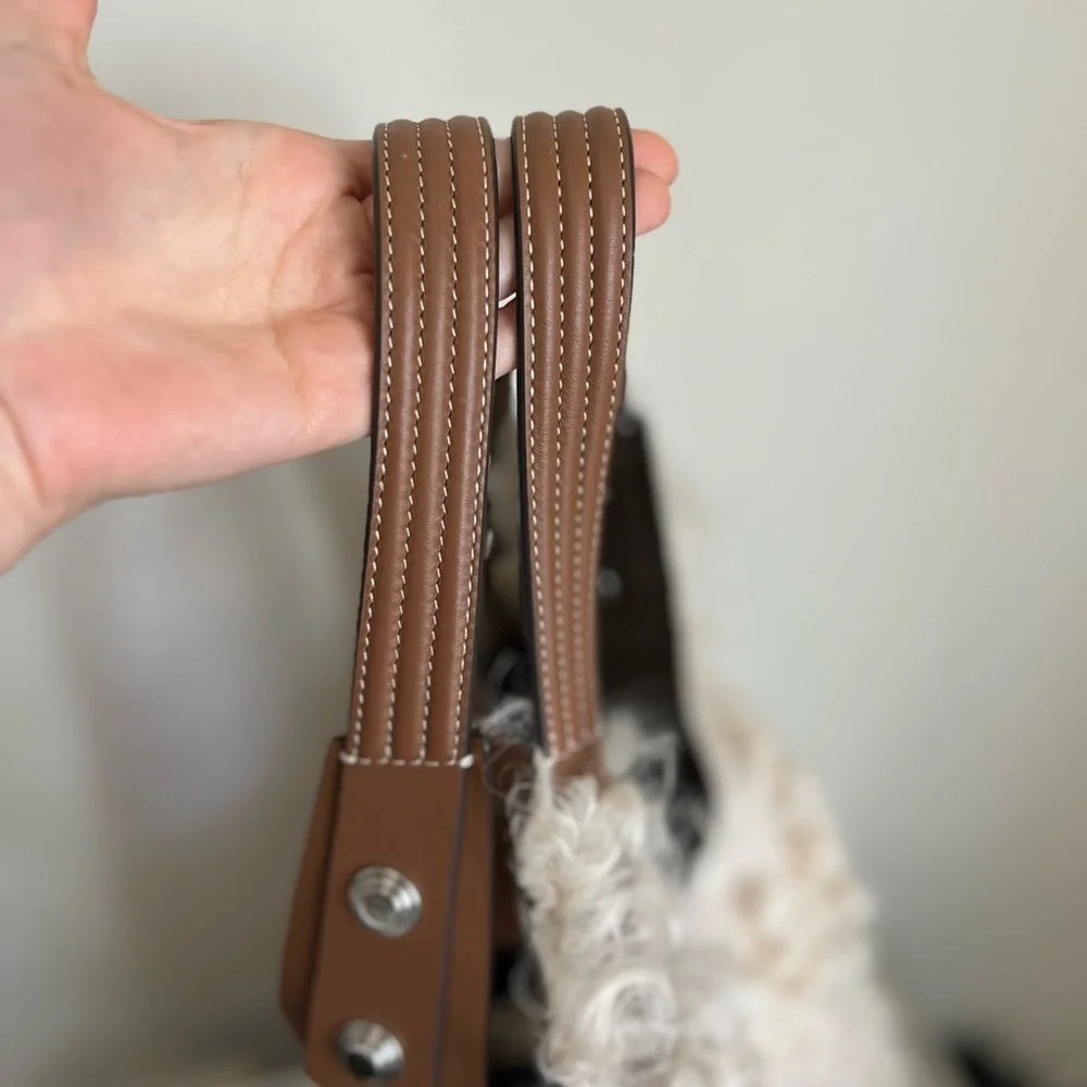 EUC Tory Burch Rory in Shearling tote $1,295